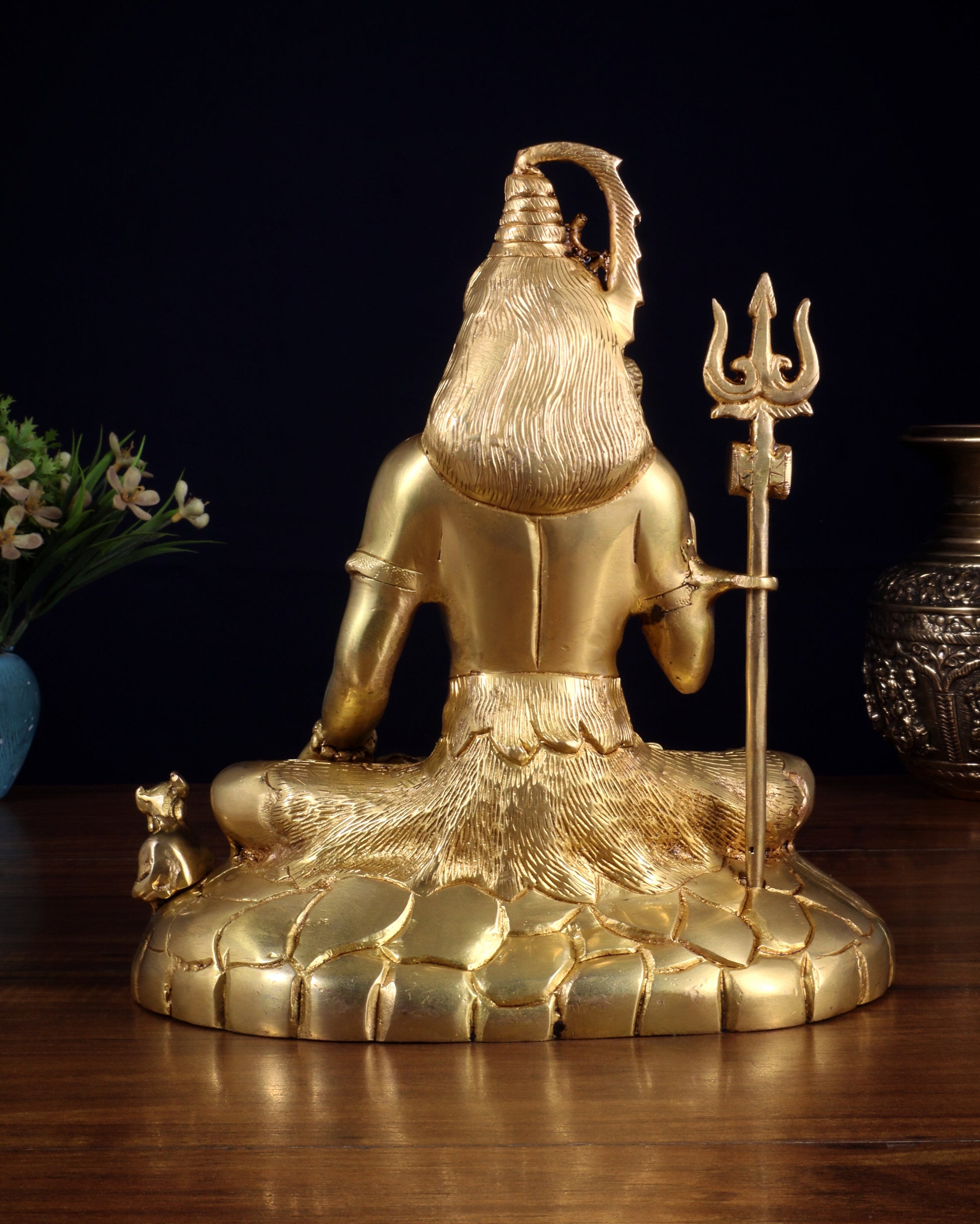 Pure Brass Lord Shiva Statue | 9 Inch