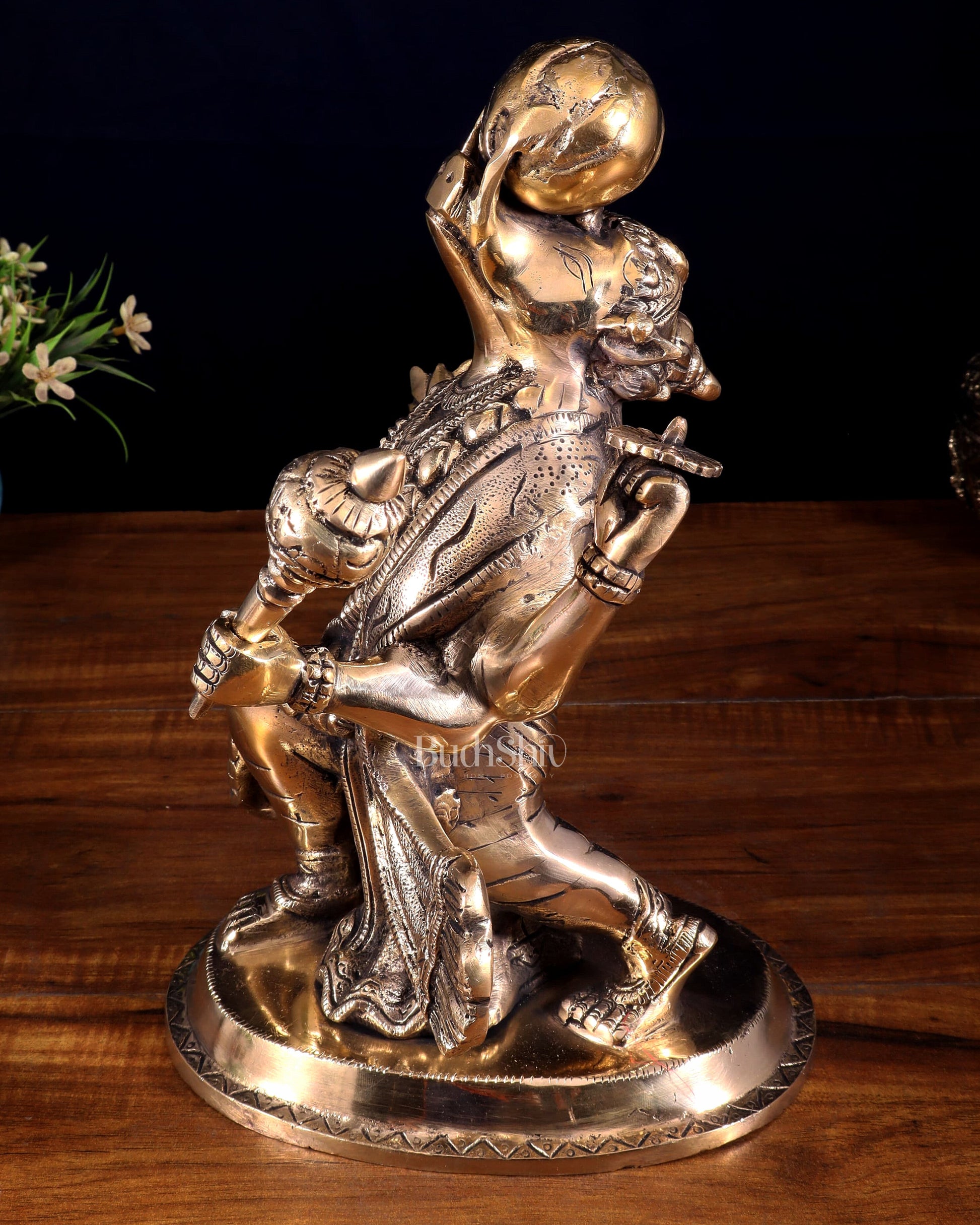 Pure Brass Varaha Avatar of Lord Vishnu | Lifting Earth |13”