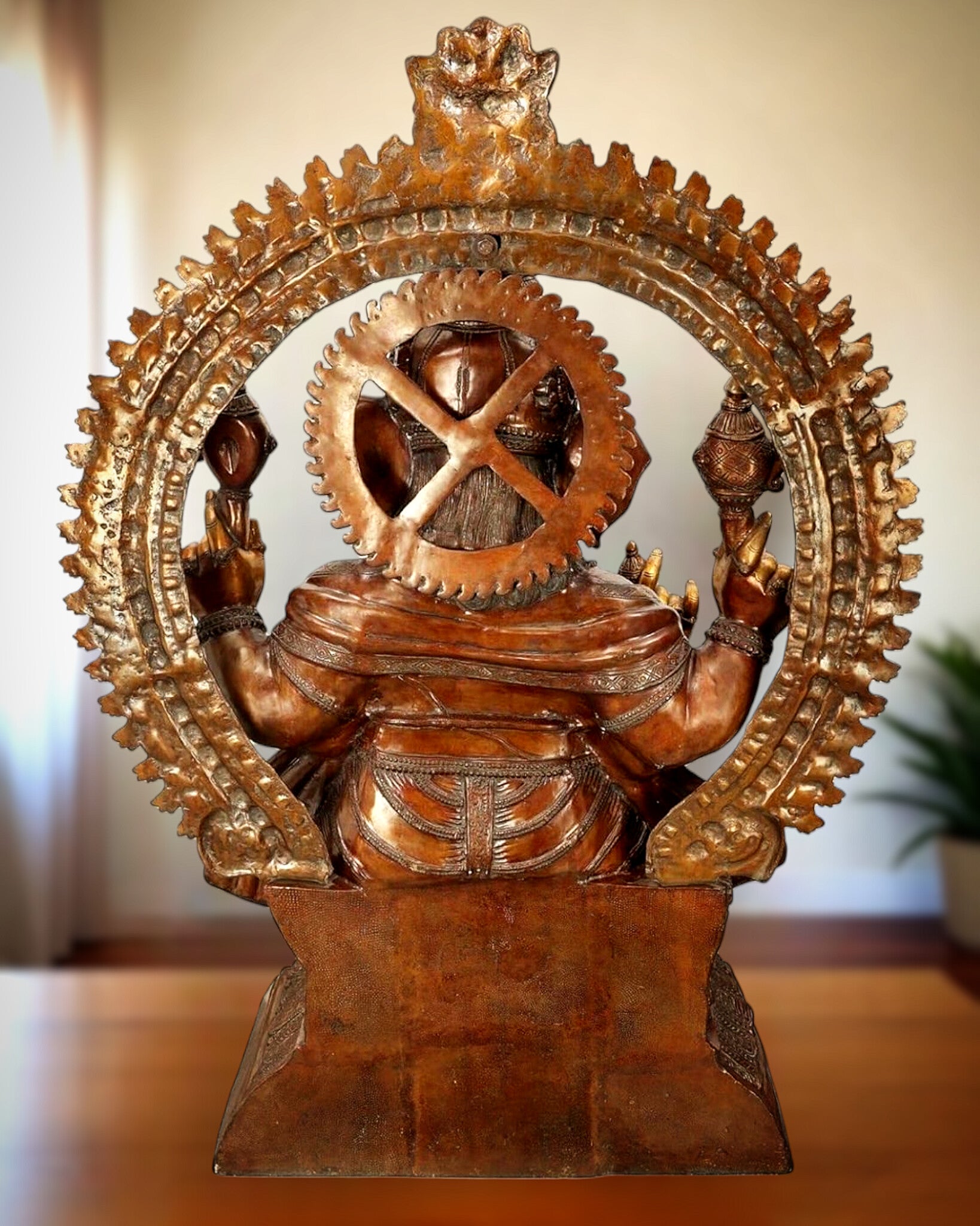 Monumental Pure Brass Lord Ganesha Statue – 230 kg | 6 Feet Tall