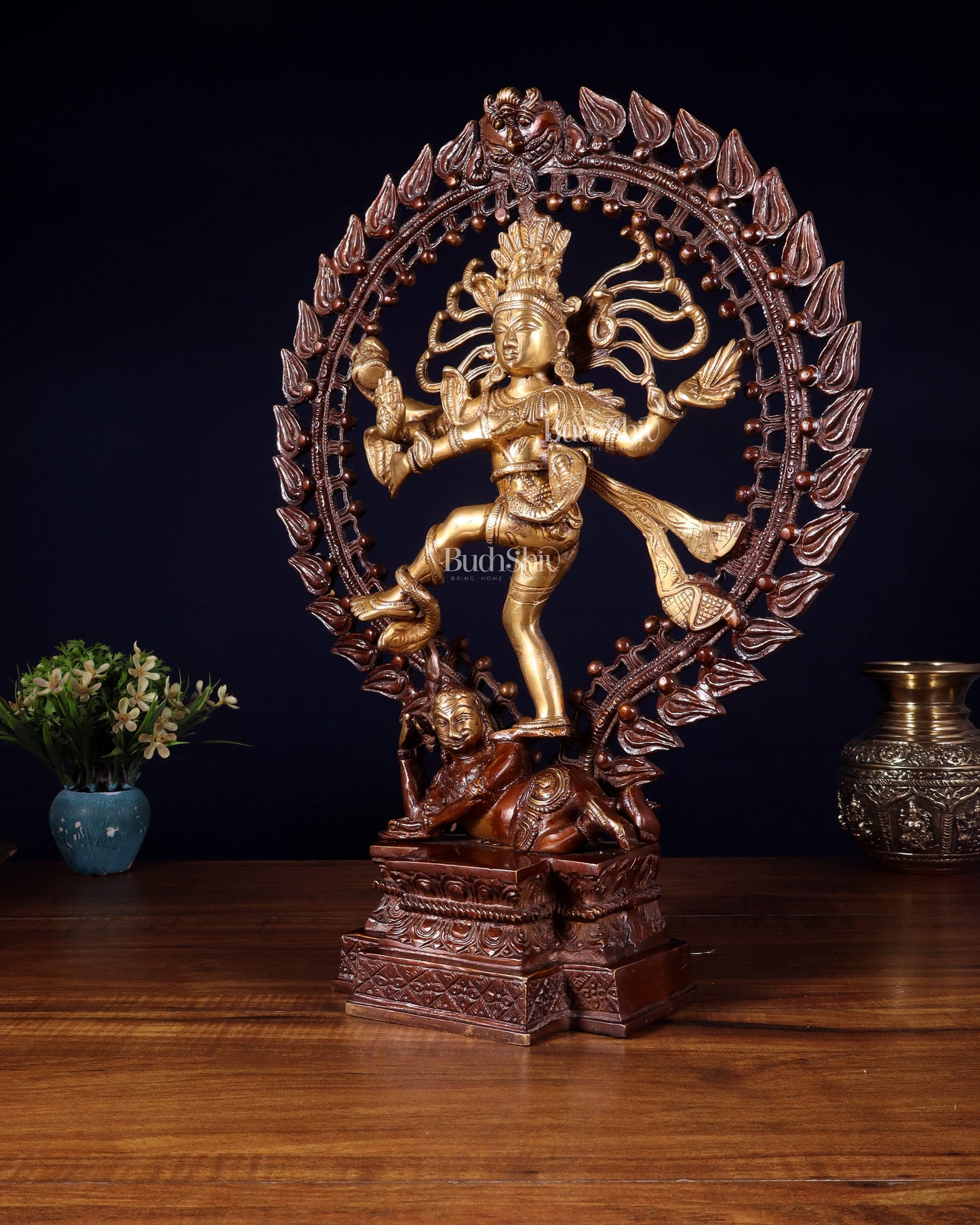 Pure Brass Nataraja Statue - Height 17"