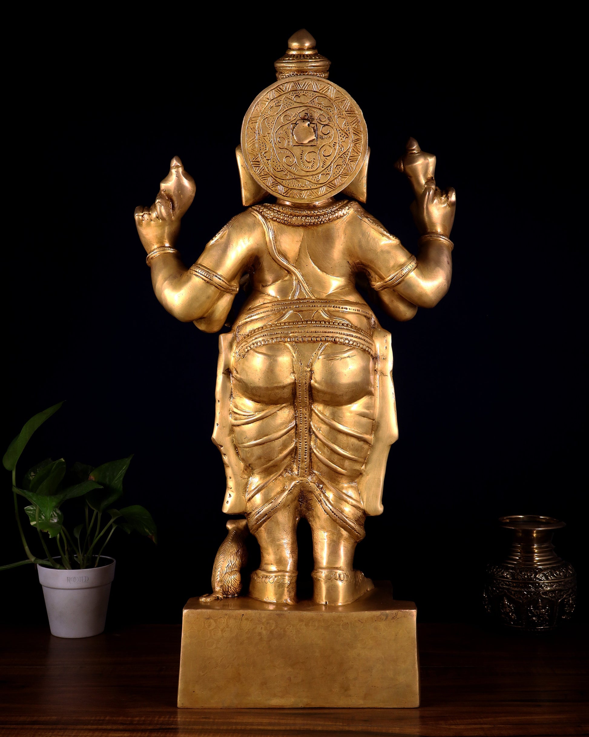Brass Standing Ganesha Darshana Murthy – 27 Inch