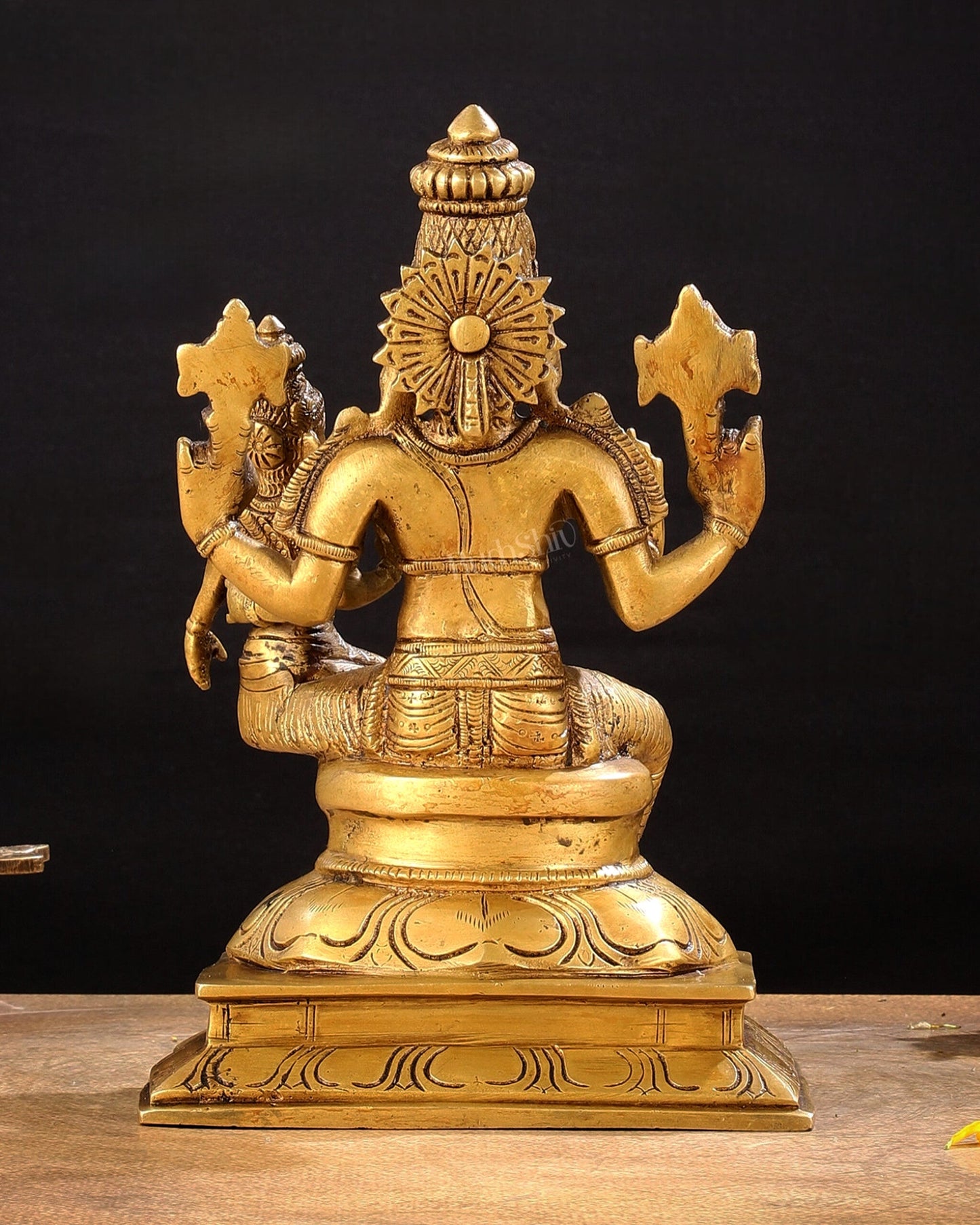Brass Hayagriva Lakshmi idol 9"