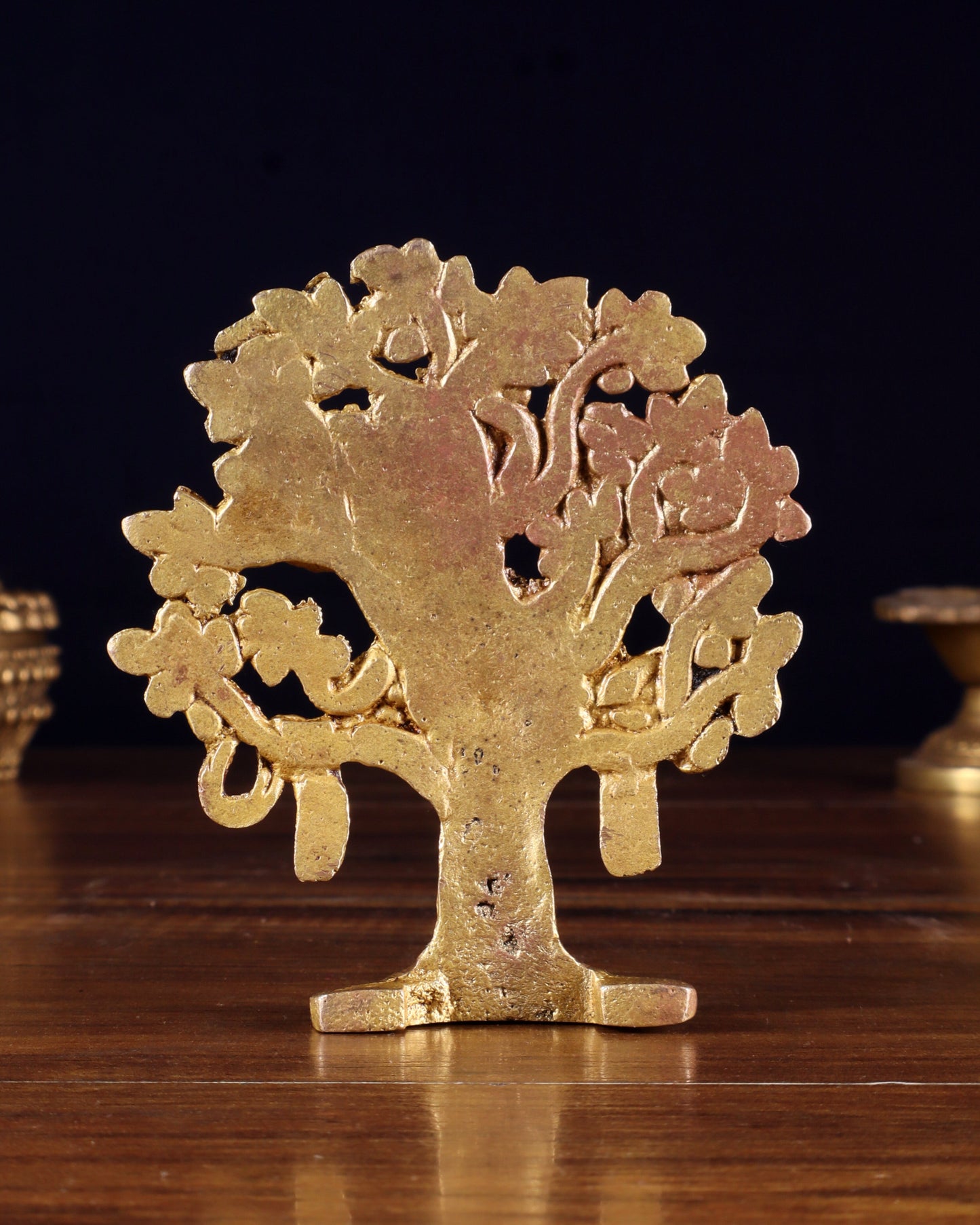 Brass Small Kalpavriksha Tree Miniature Showpiece 4 inch