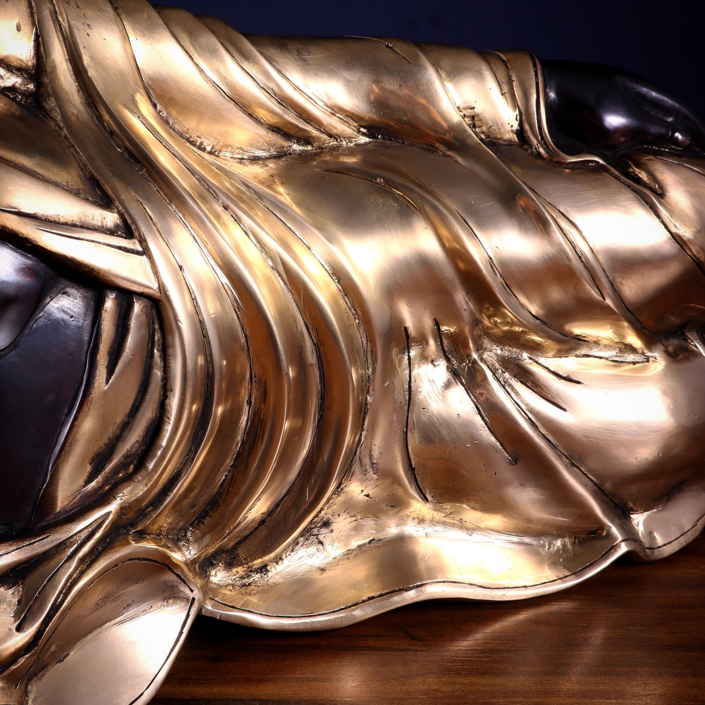 Handcrafted brass Large Resting/Sleeping Buddha Statue -29"