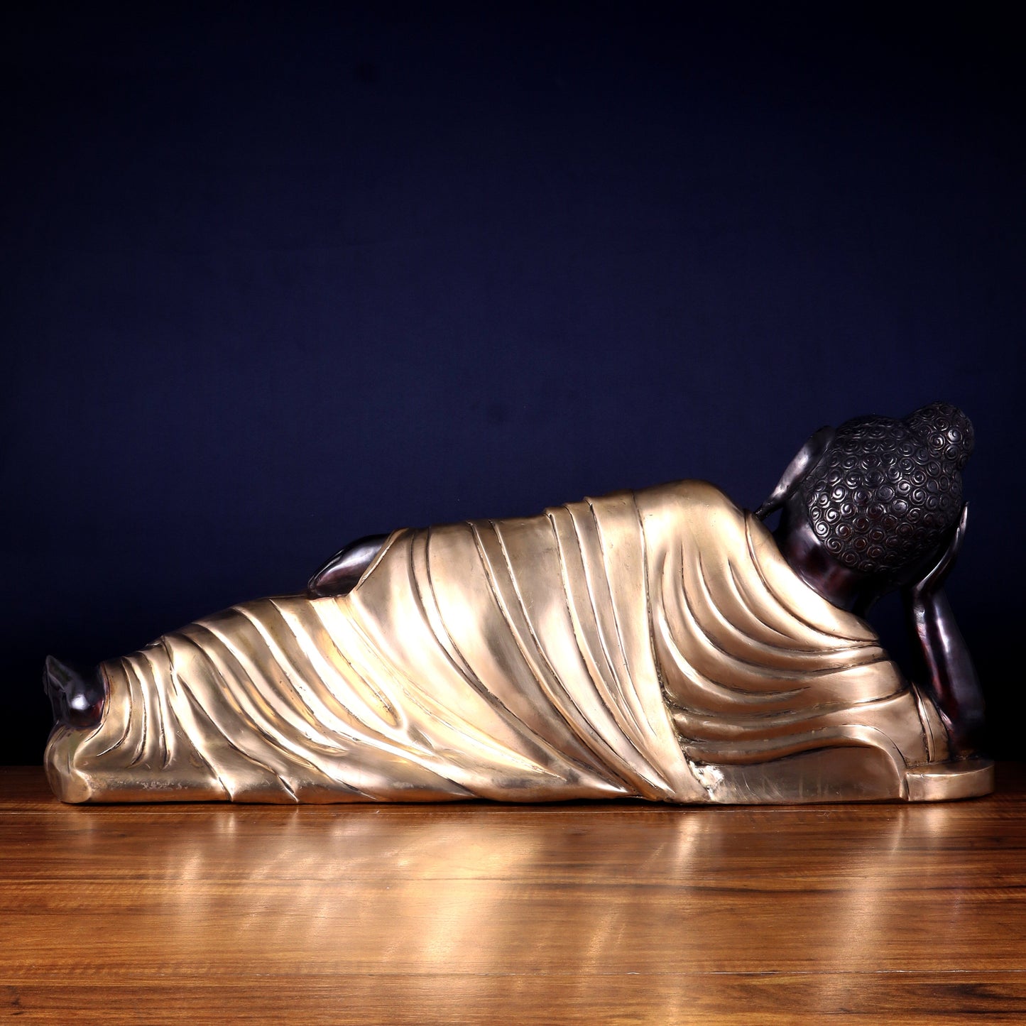 Handcrafted brass Large Resting/Sleeping Buddha Statue -29"