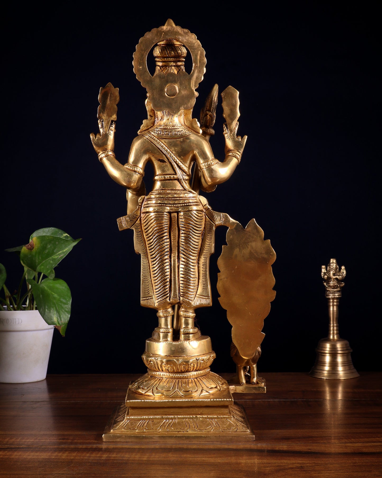Lord Kartikeya Murugan superfine Brass idol | 15 inch