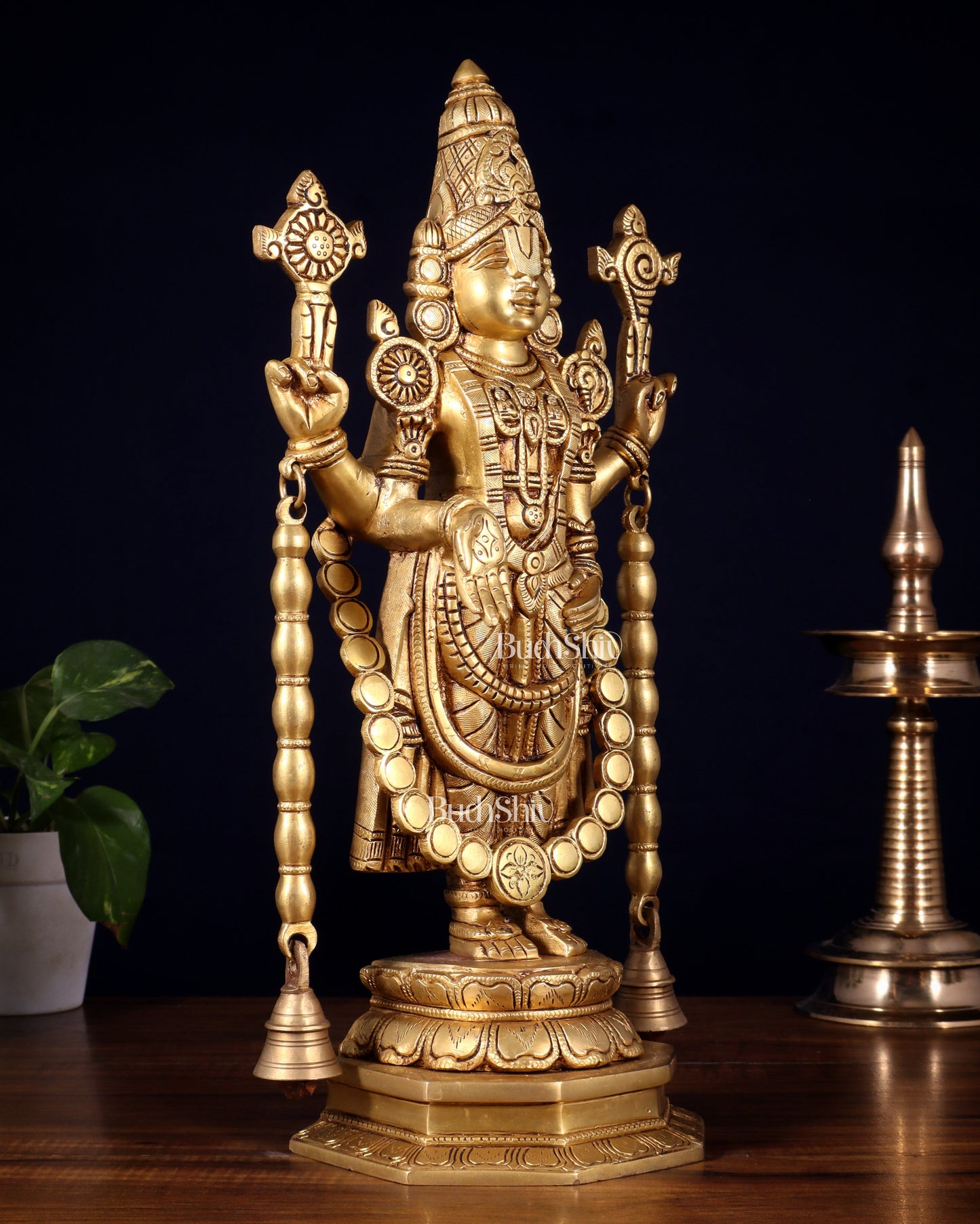 Pure Brass Tirupati Balaji Statue 17 inch