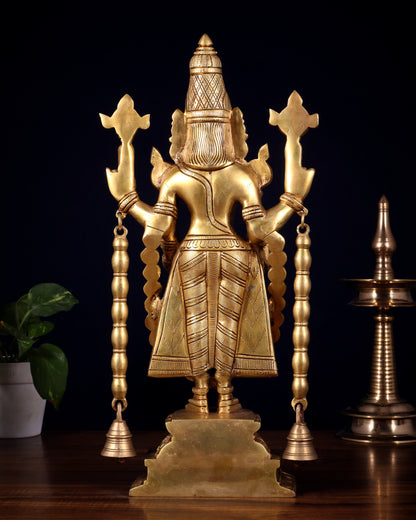 Pure Brass Tirupati Balaji Statue 17 inch