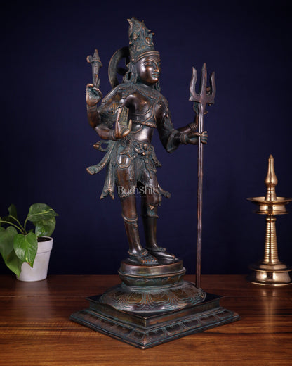 Pure Brass Pashupatinath Lord Shiva standing Statue – 21”
