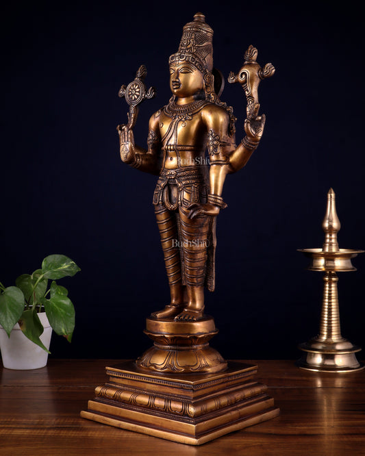 Brass Superfine Vishnu statue - 20.5"