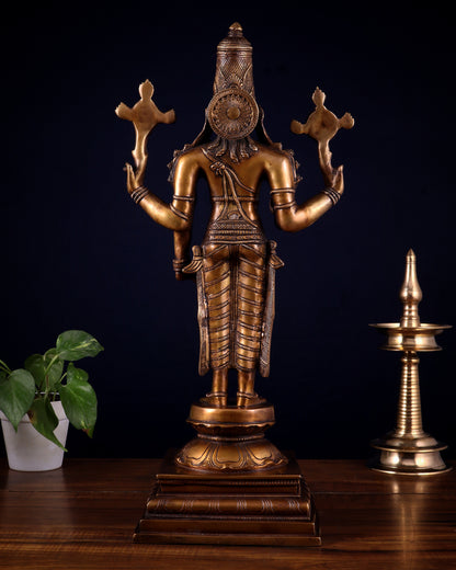 Brass Superfine Vishnu statue - 20.5"