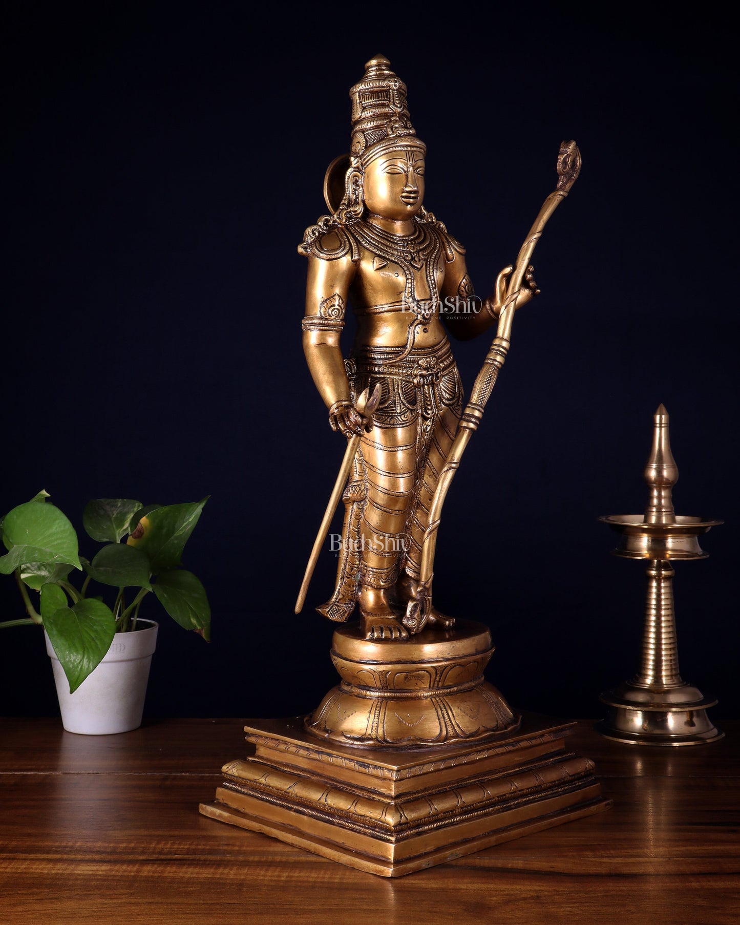 Brass Lord Shri Ram Statue – 21 Inches Tall