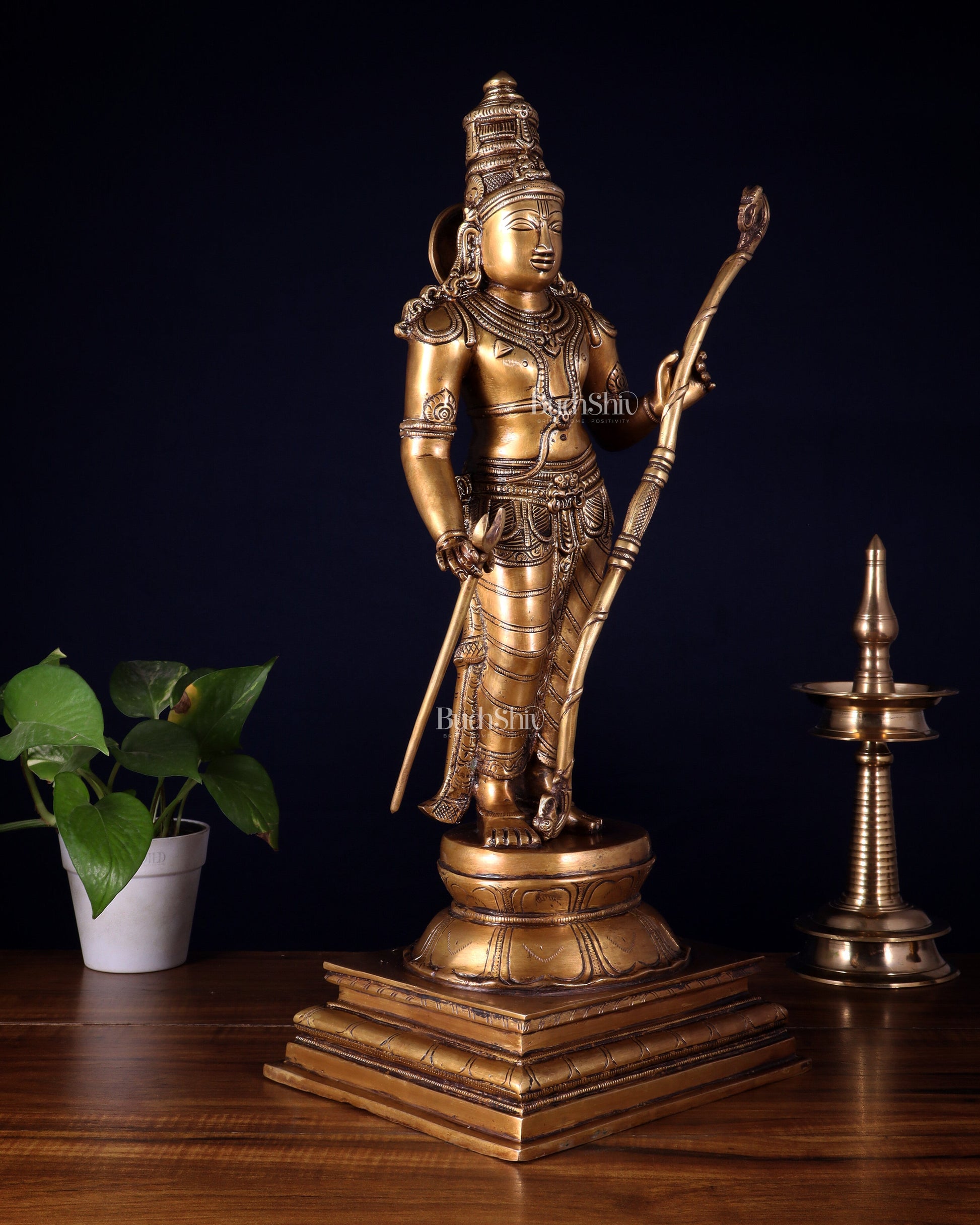 Brass Lord Shri Ram Statue – 21 Inches Tall