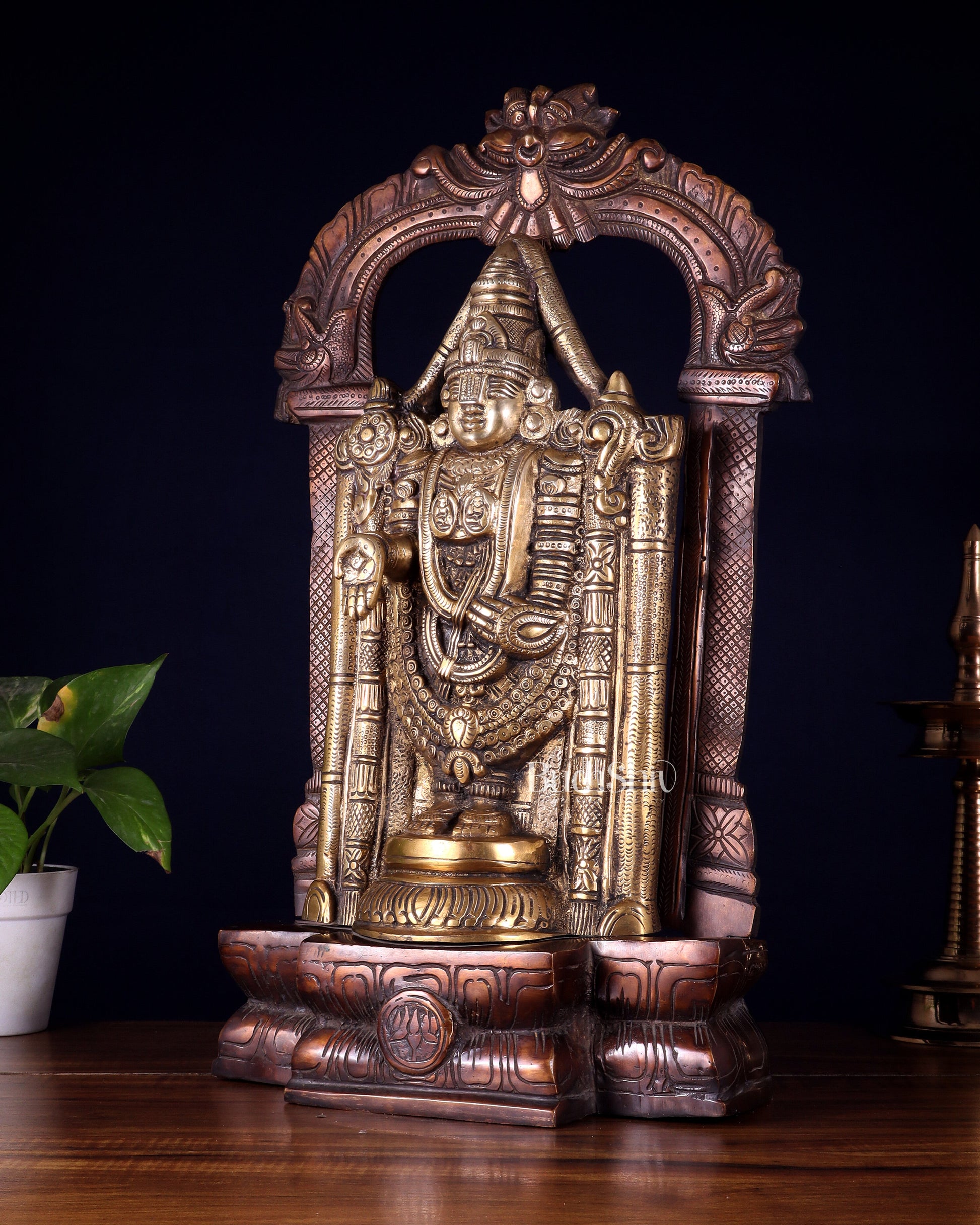 Brass Tirupati Balaji Lord Venkateshwara Swamy idol 20 inch