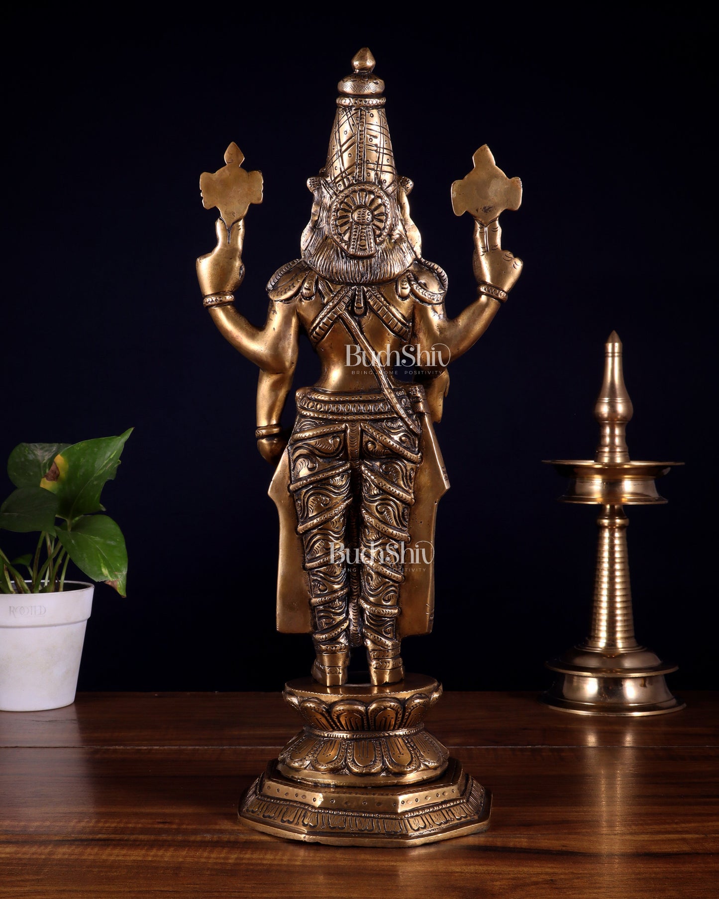Brass Tirupati Balaji Idol - 16 Inch