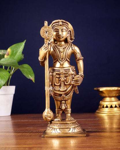 Brass Superfine Udupi Krishna Idol | 9" Height