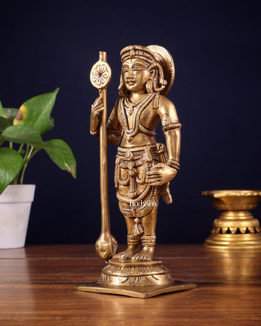 Brass Superfine Udupi Krishna Idol | 9" Height