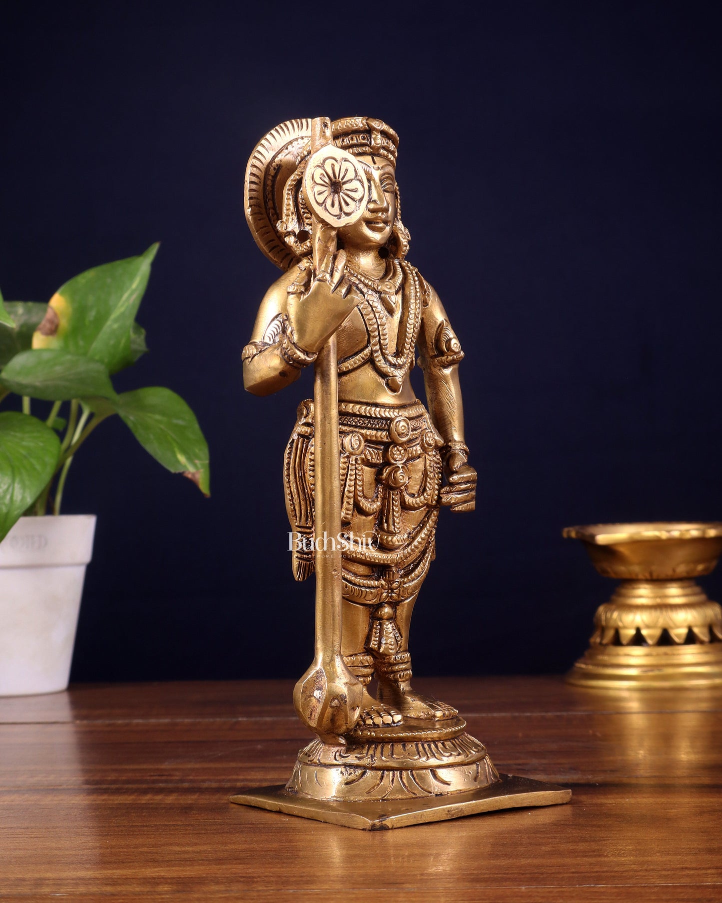 Brass Superfine Udupi Krishna Idol | 9" Height