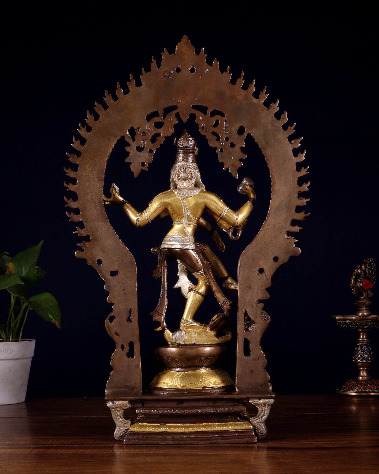 Brass Nataraja statue triple tone - 18" Height