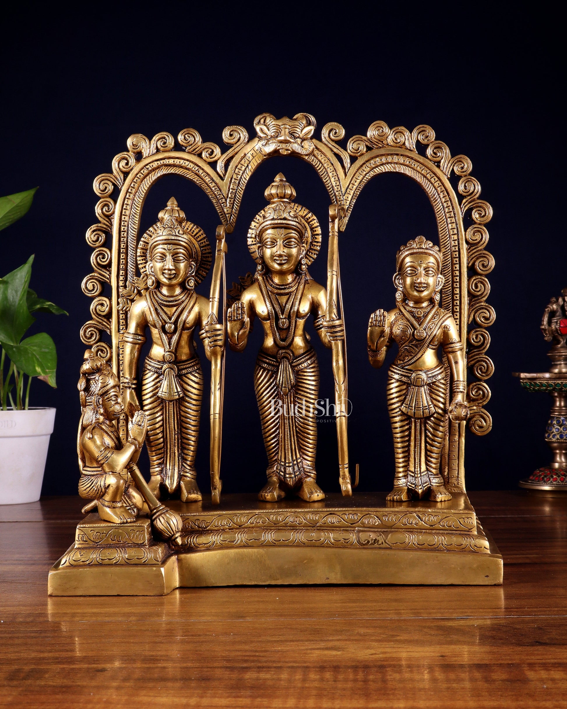 Brass Rama Darbar Idol - 12 inch