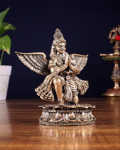 Brass Superfine Garuda Idol – Intricately Handcrafted 4.5 inch