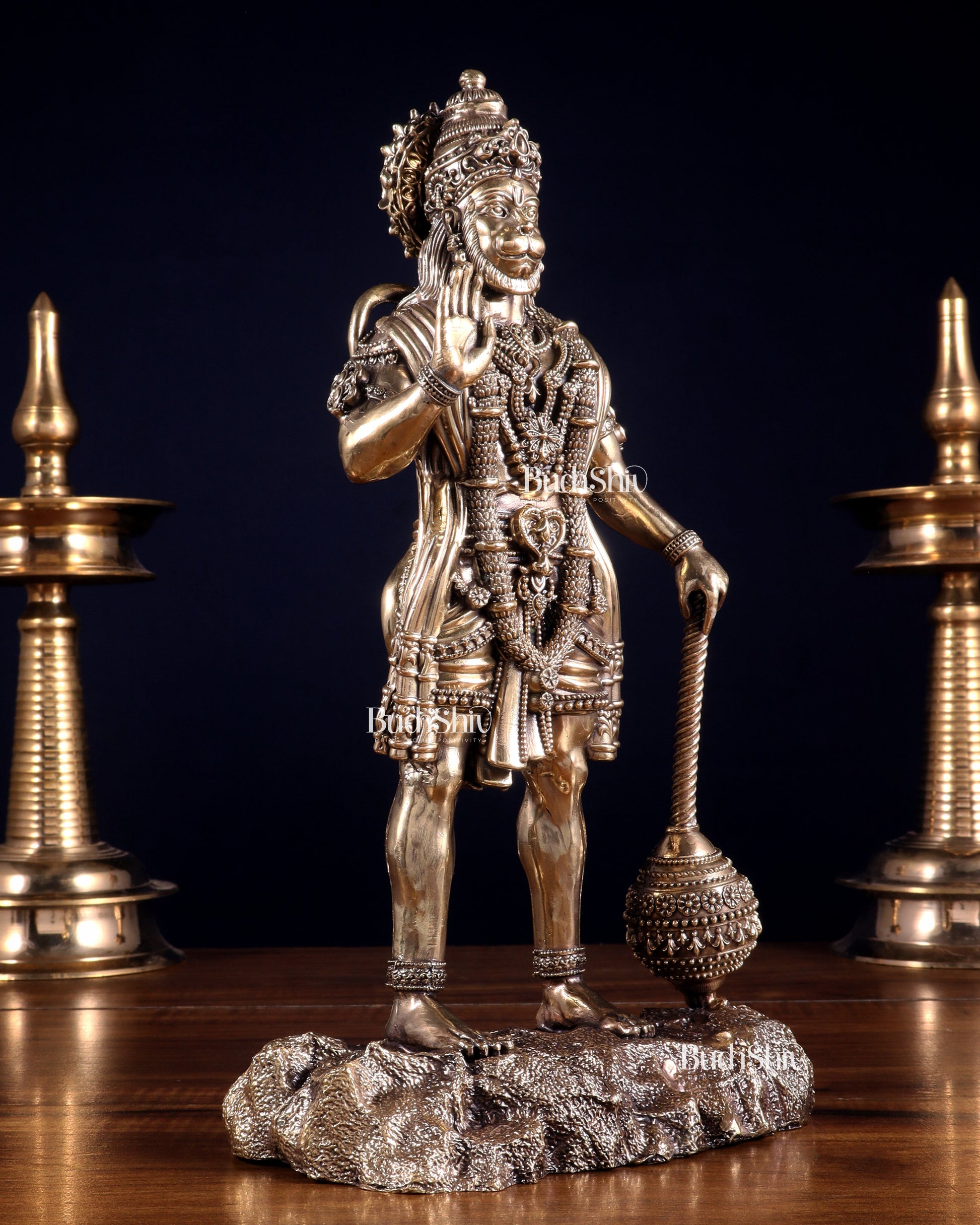 Brass Superfine Standing Bahubali Hanuman Statue 12 inch