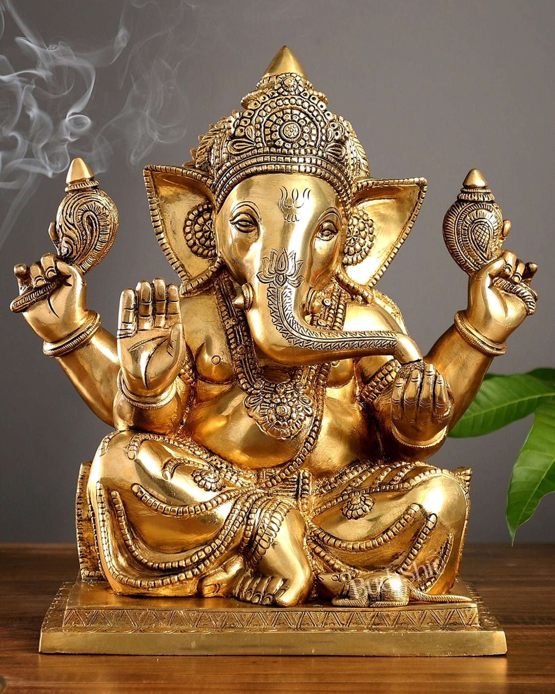 Brass Superfine Ganesha Idol 15"