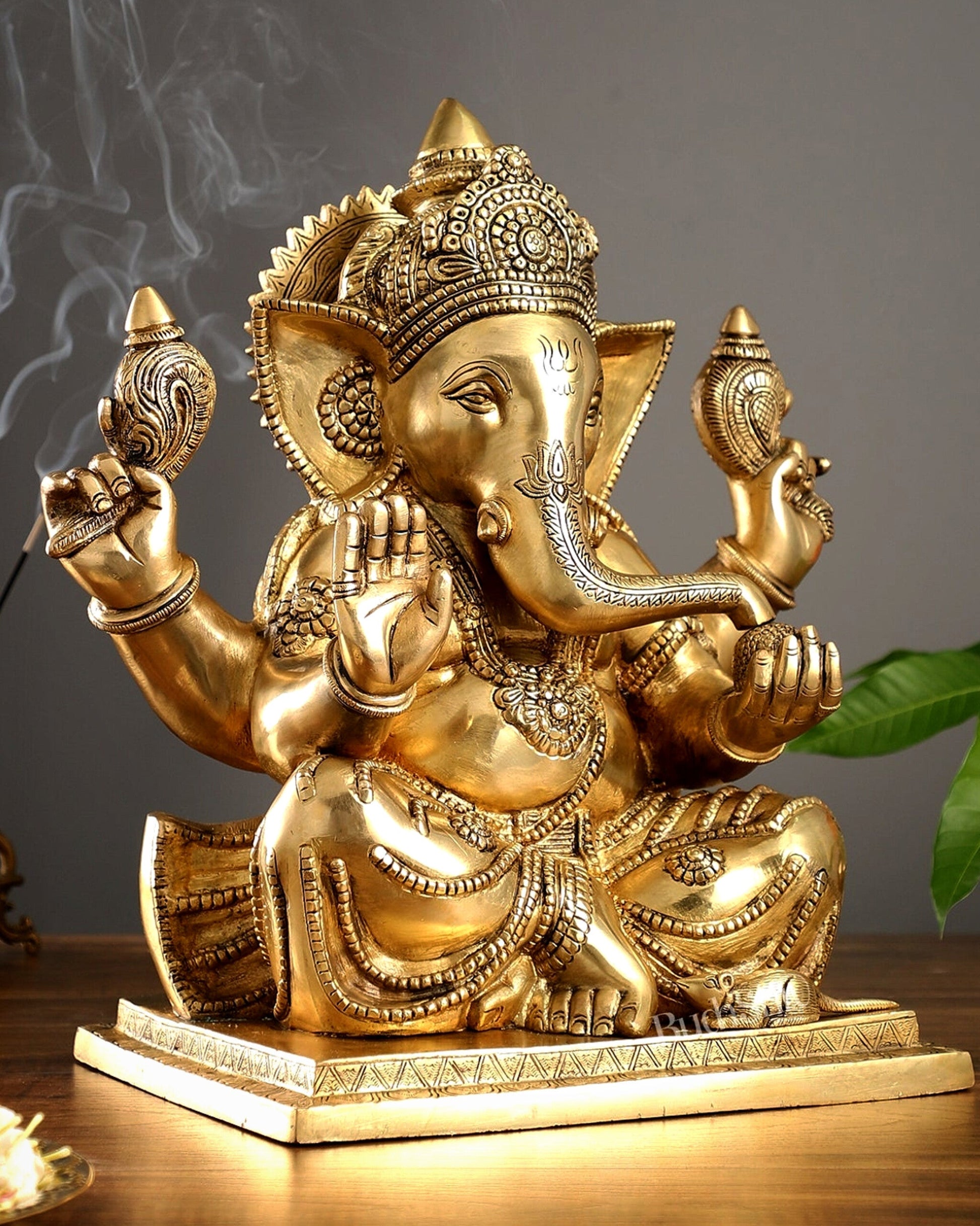 Brass Superfine Ganesha Idol 15"
