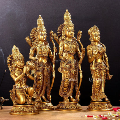 Superfine Brass Rama Darbar Idols Set - 20"