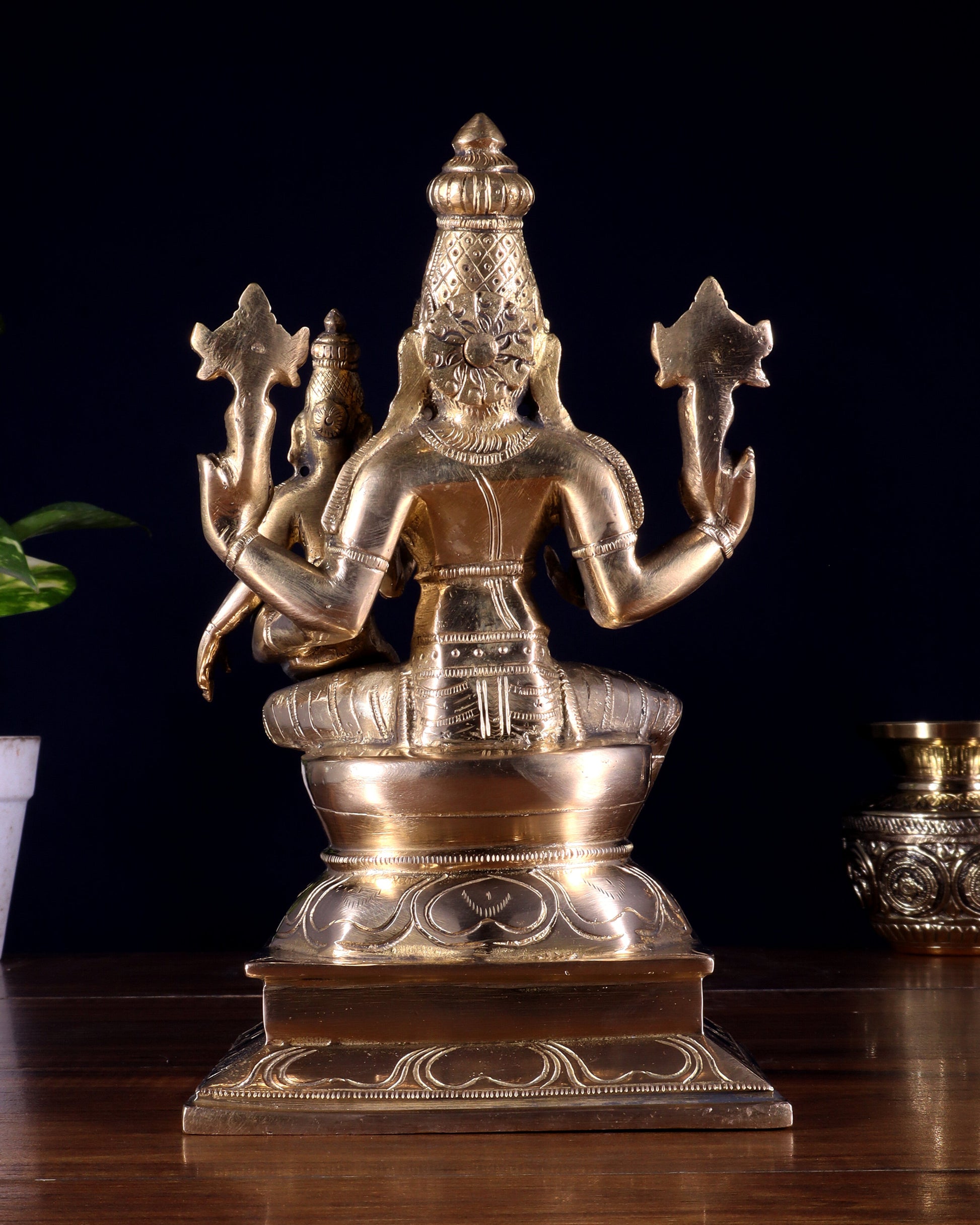 Pure Brass Varaha Lakshmi Statue 9.5"