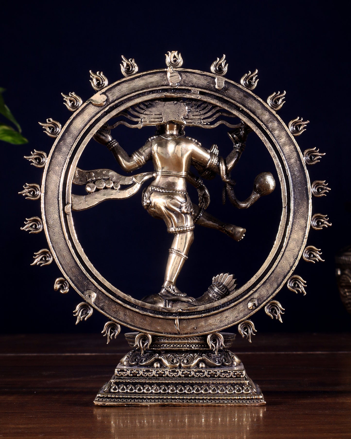 Brass Superfine Nataraja – Dancing Shiva with Intricate Carvings 6 inch