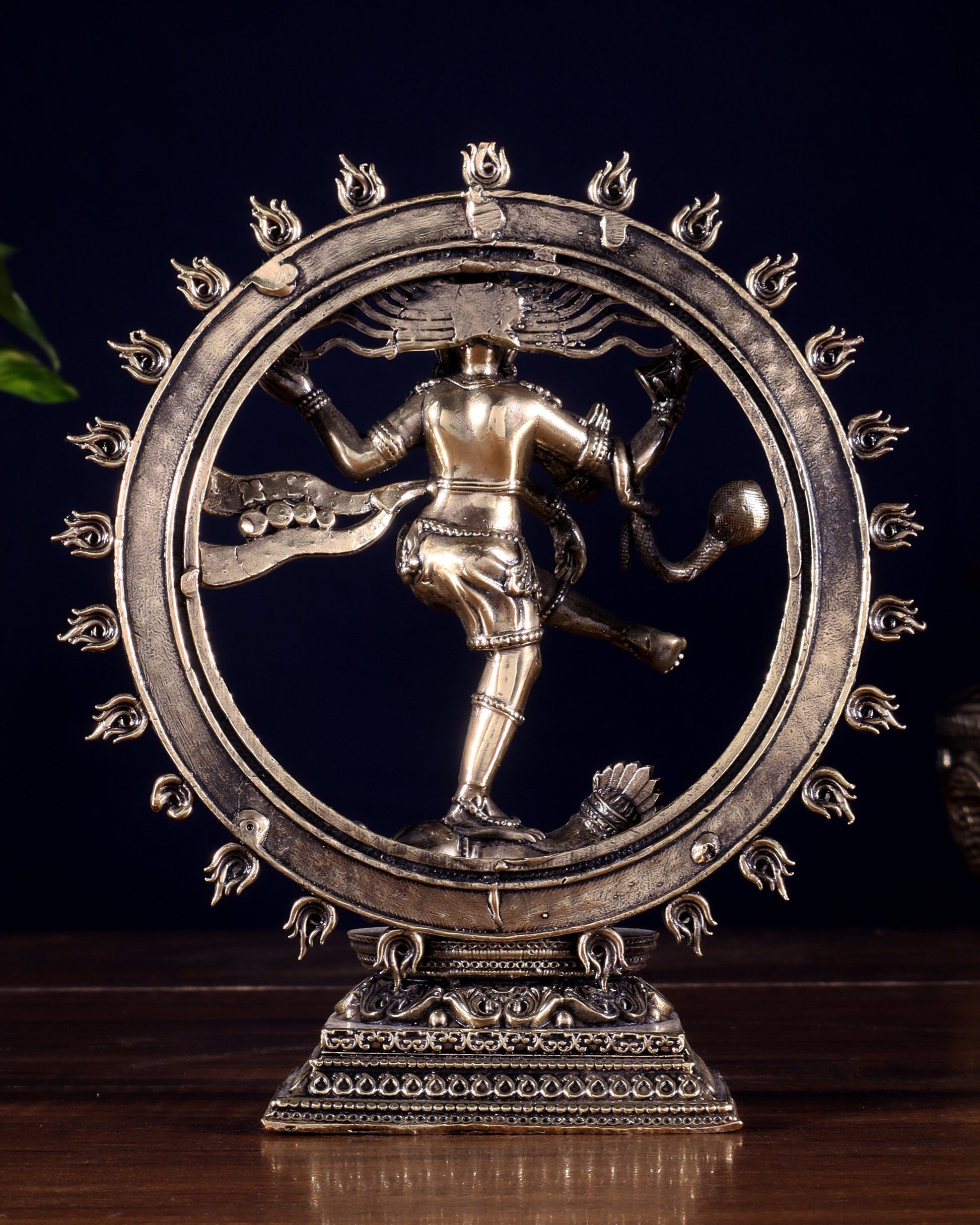Brass Superfine Nataraja – Dancing Shiva with Intricate Carvings 6 inch