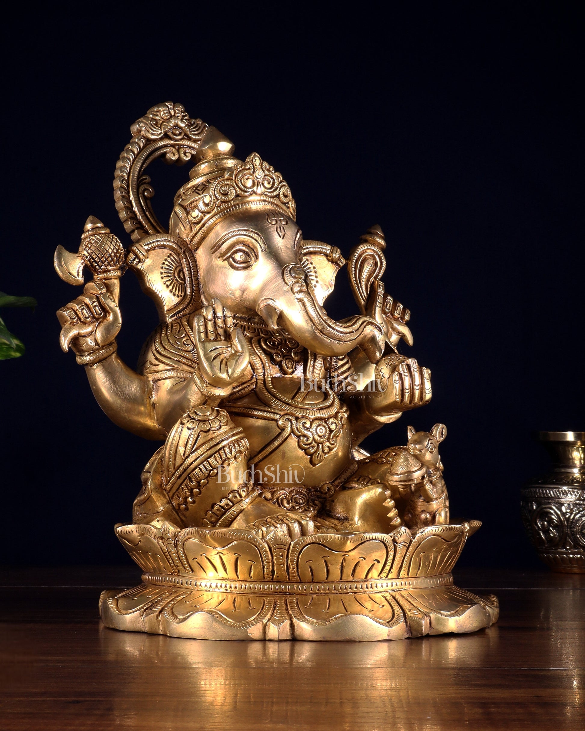 Brass Superfine Lord Ganesha Idol 10 inch