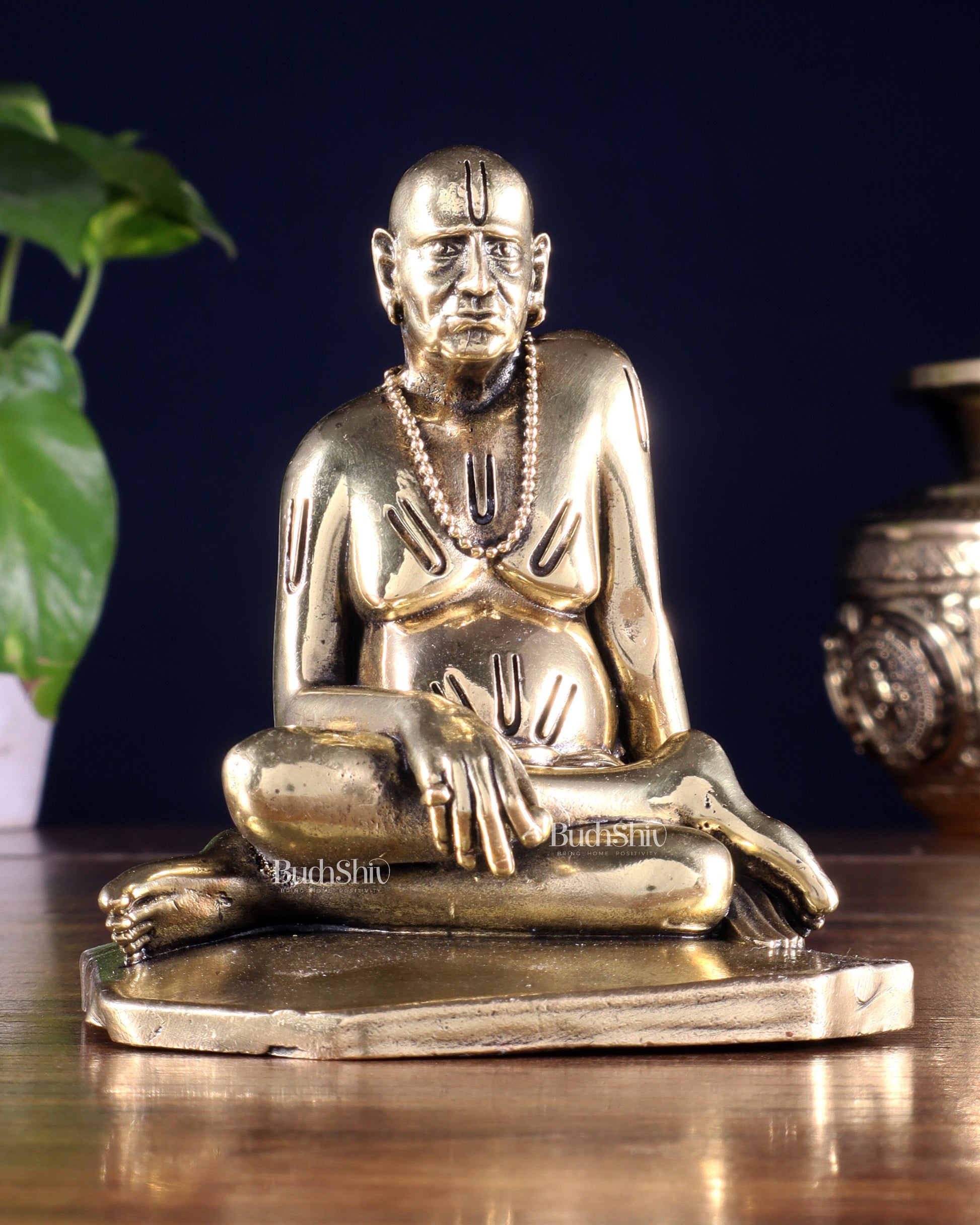 Brass Superfine Swami Samarth Idol 4 inch