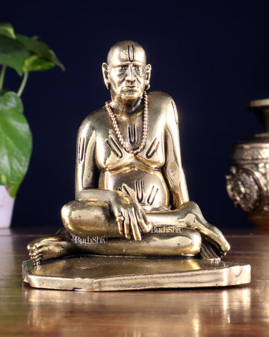 Brass Superfine Swami Samarth Idol 4 inch