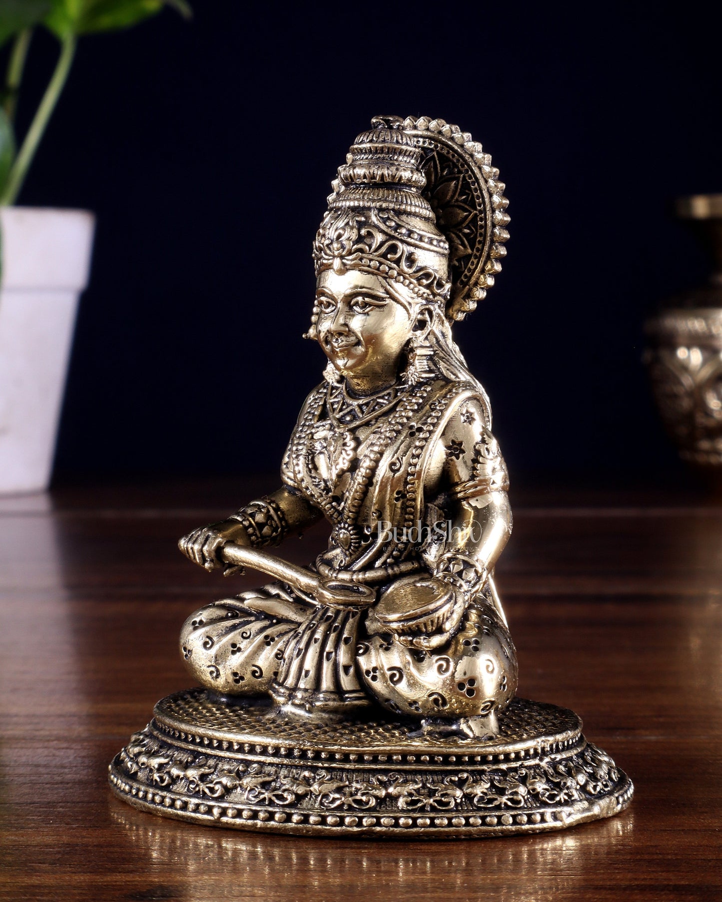 Brass Superfine Annapurna Devi Idol – 3.5 Inch