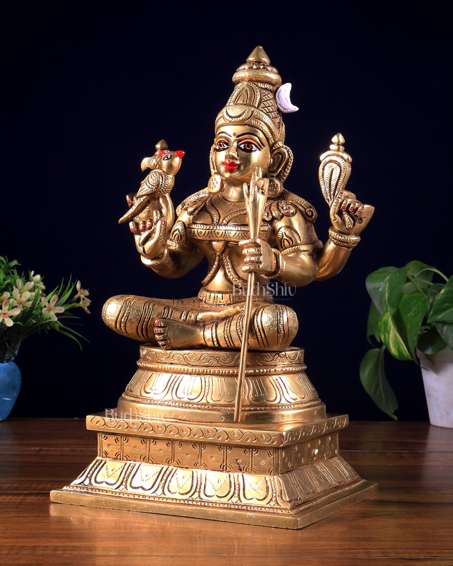 Rajarajeshwari Lalita Devi, Kamakshi, Brass idol 12"