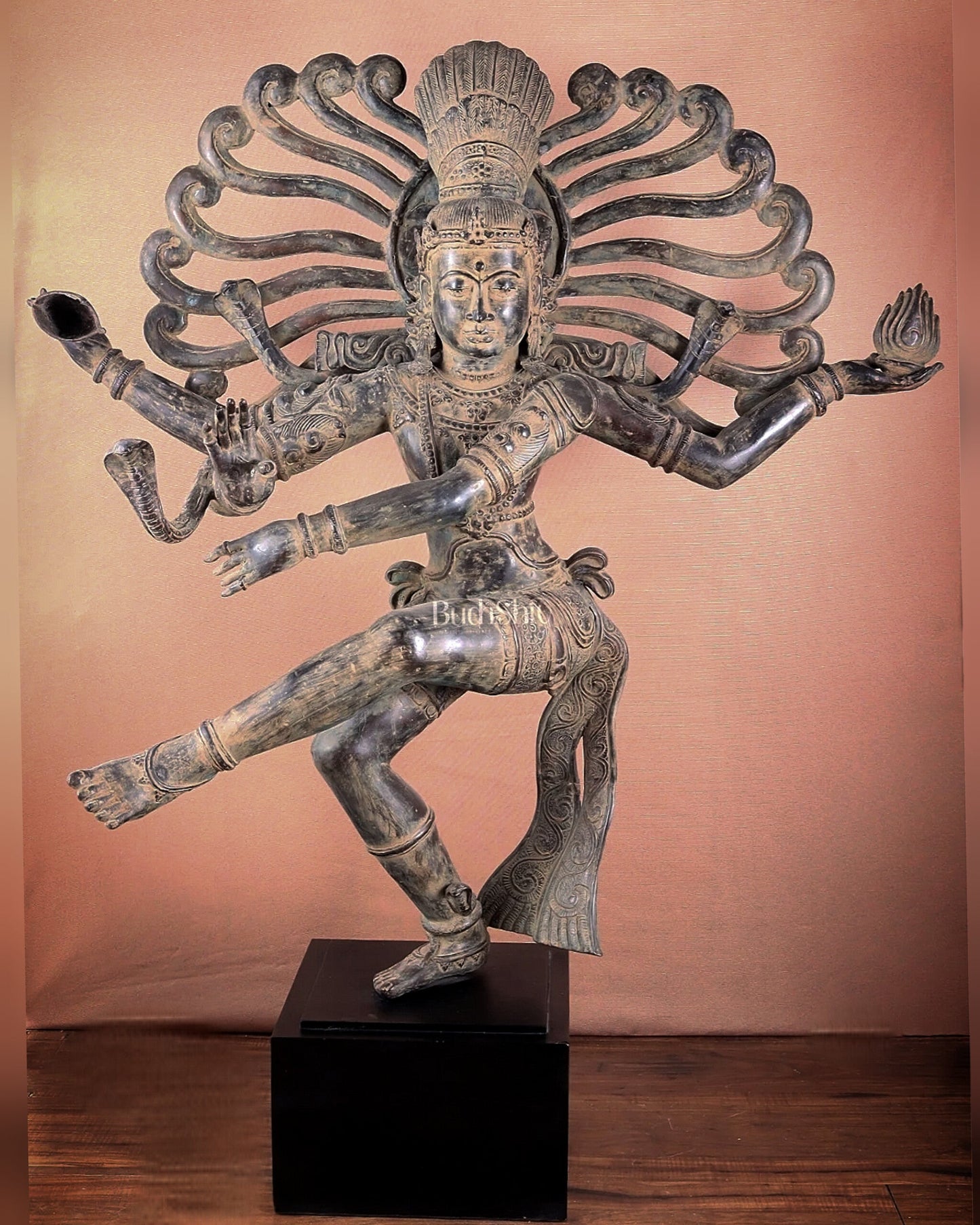Pure Bronze Dancing Shiva Nataraja Sculpture 48 inch Rare find