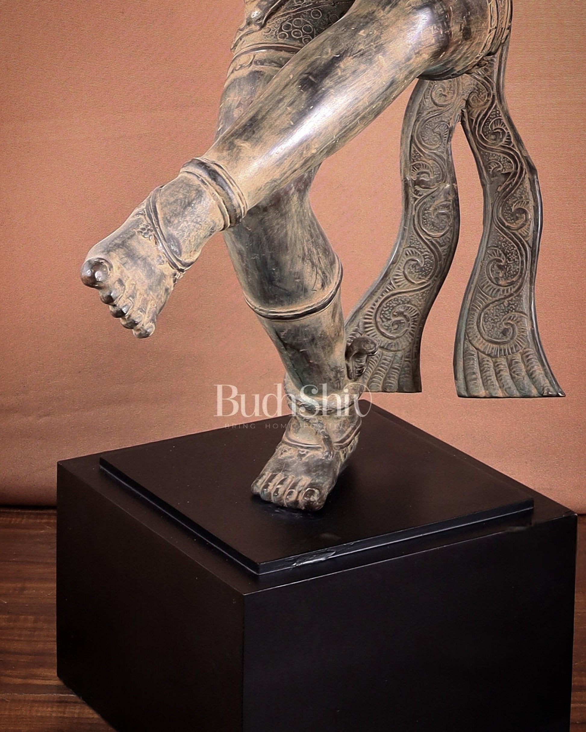 Pure Bronze Dancing Shiva Nataraja Sculpture 48 inch Rare find