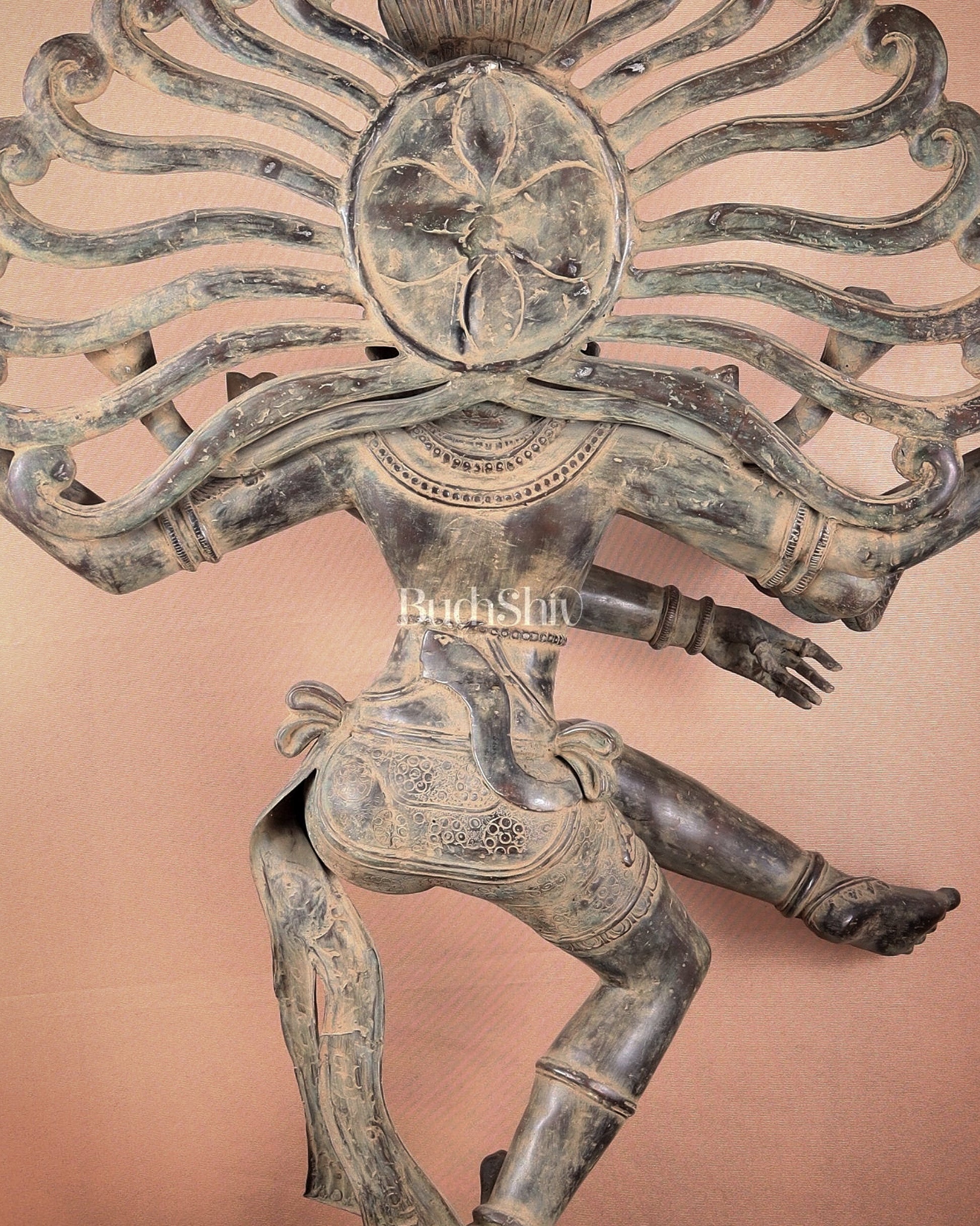Pure Bronze Dancing Shiva Nataraja Sculpture 48 inch Rare find