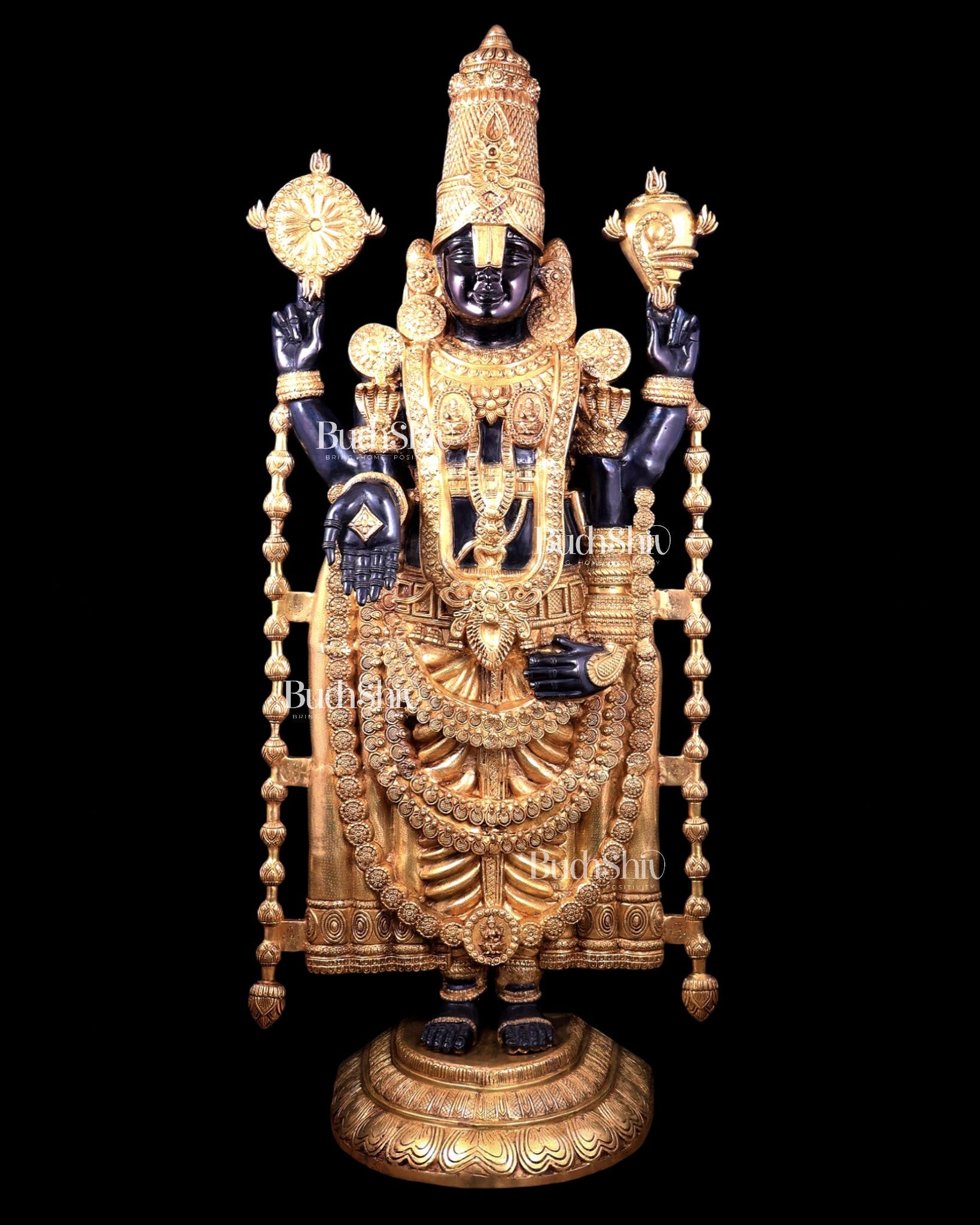 Brass Tirupati Balaji Statue 69 inch