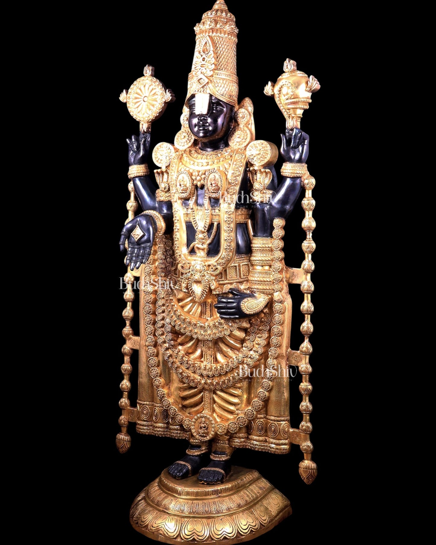 Brass Tirupati Balaji Statue 69 inch