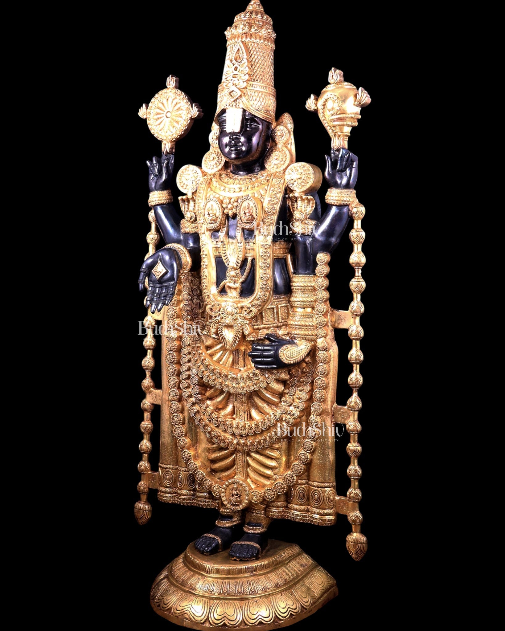 Brass Tirupati Balaji Statue 69 inch