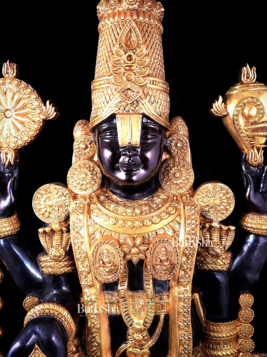 Brass Tirupati Balaji Statue 69 inch