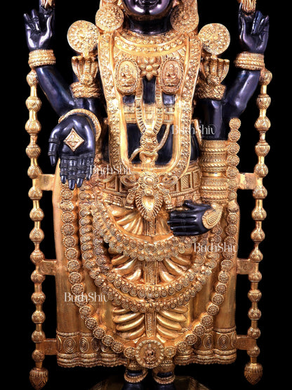 Brass Tirupati Balaji Statue 69 inch
