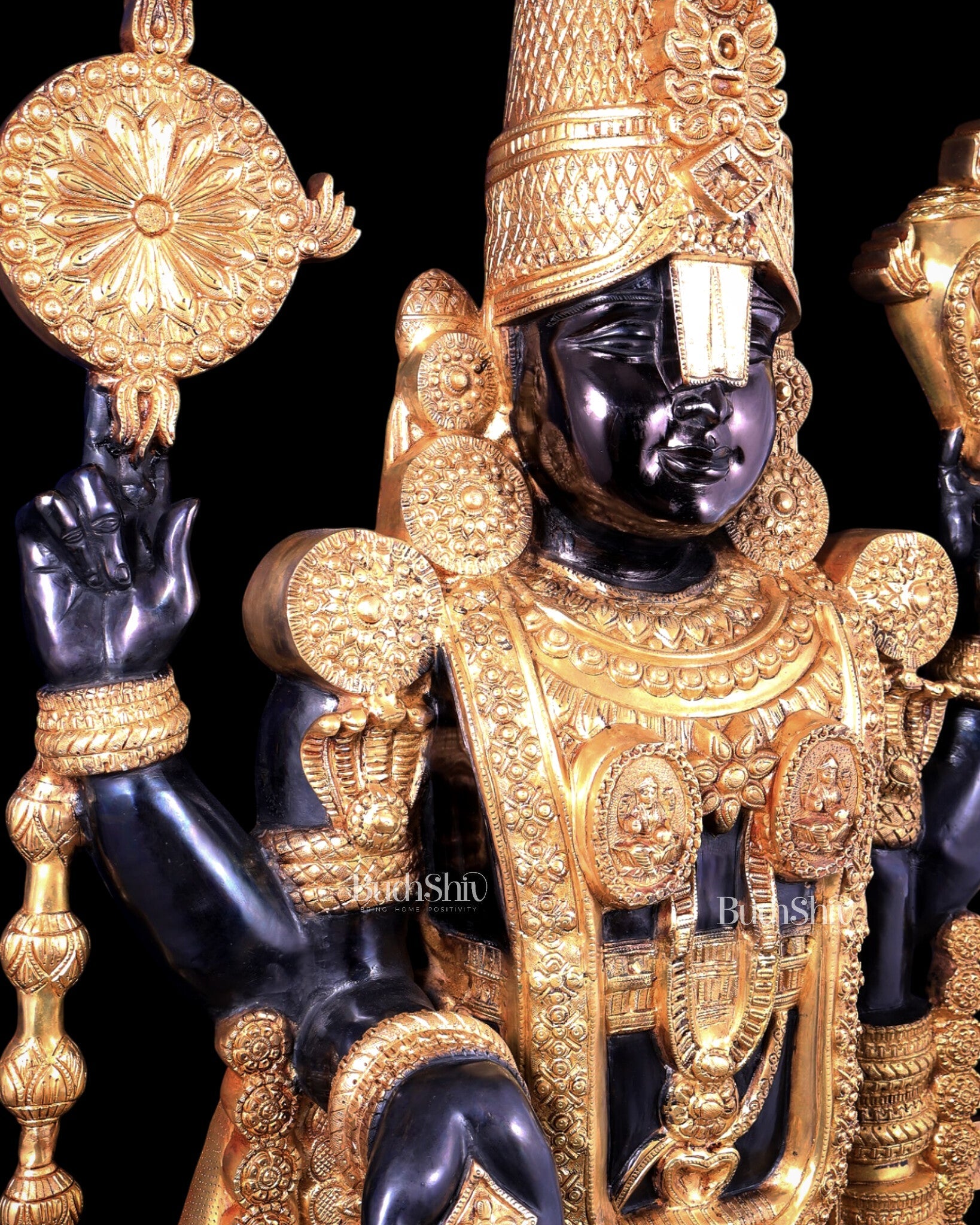 Brass Tirupati Balaji Statue 69 inch