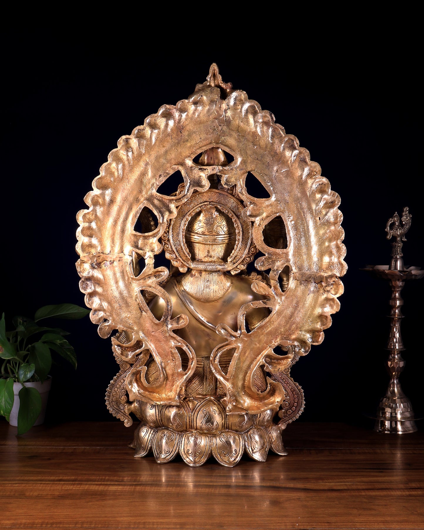 Pure Brass Ganesha large Idol 26 inch