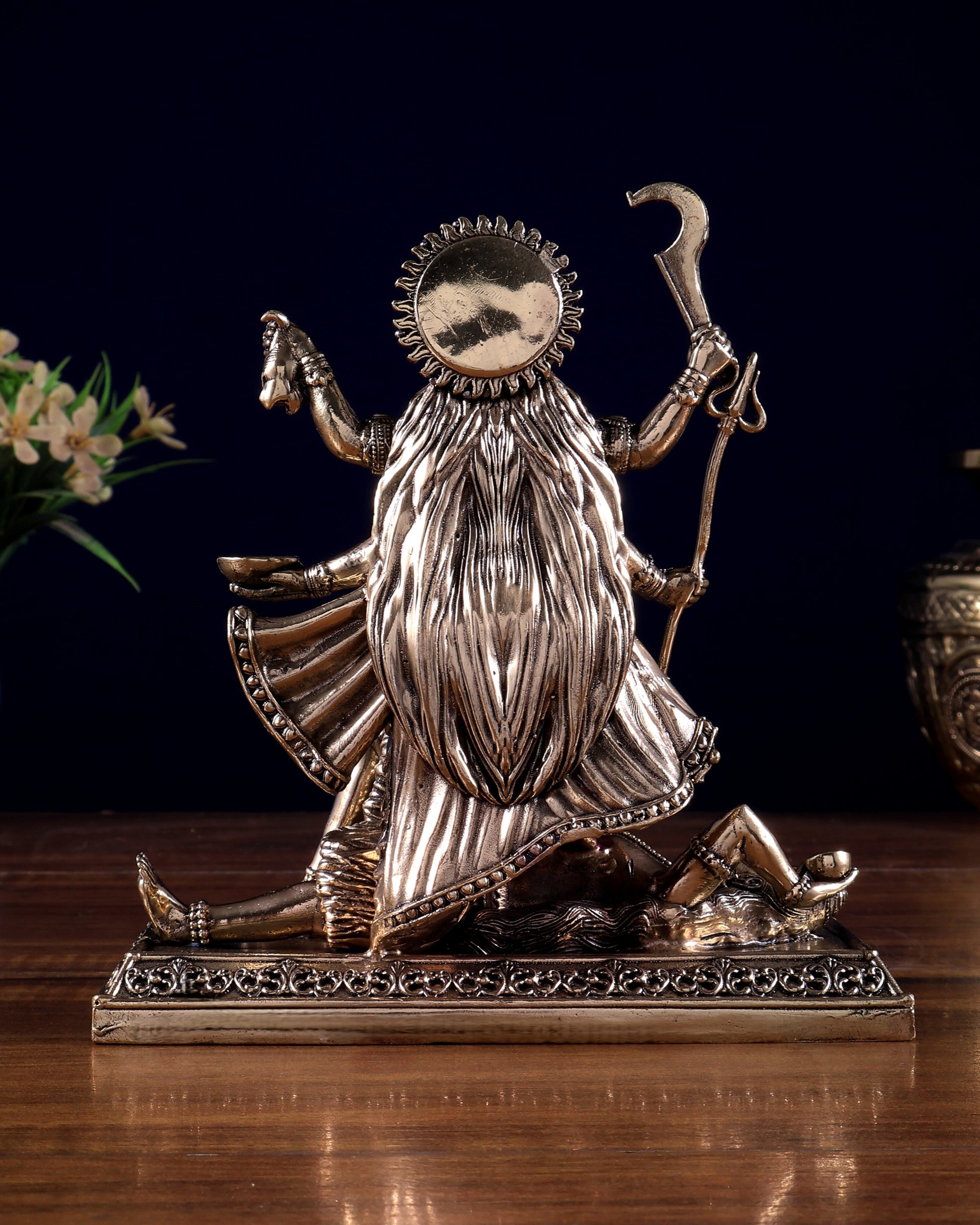 Brass Superfine Goddess Kali Statue | Divine Energy & Protection 5 inch