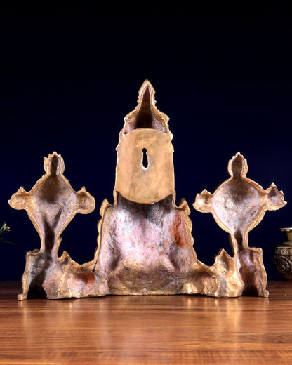 Brass Tirupati Balaji Face Wall Hanging 20 inch matte finish