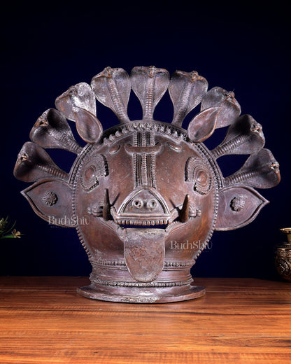 Varaha Panjurli Face – Vintage Bronze Handcrafted Sculpture | Lost Wax Casting 18 inch large